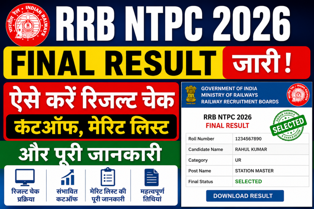 RRB NTPC 2026 Final Result