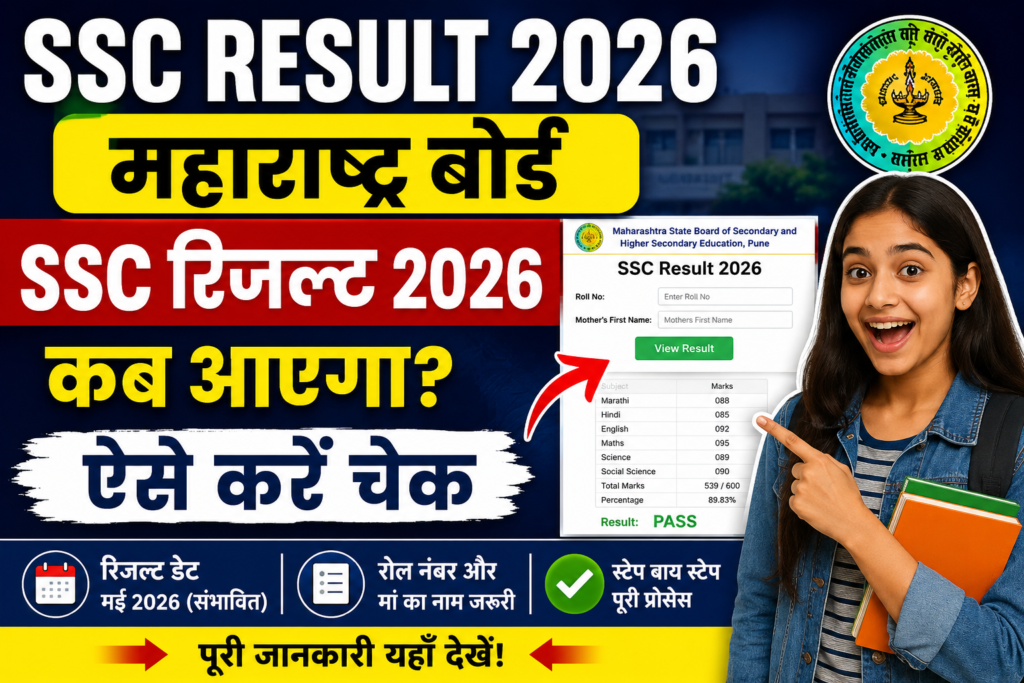 SSC Result 2026 Maharashtra Board