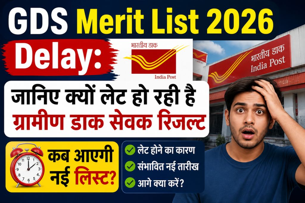 GDS Merit List 2026 Delay: जानिए क्यों लेट हो रही है ग्रामीण डाक सेवक रिजल्ट और कब आएगी नई लिस्ट